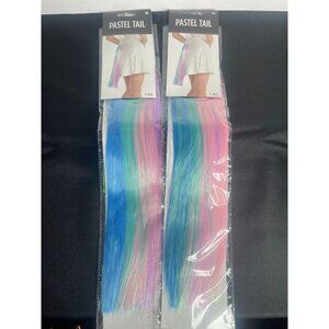 2x Pastel Unicorn Women's Adult Mythical Creature Costume Tail NWT HALLOWEEN NEW